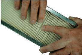 Filters defend the evaporator core against dust and dirt, so they should be routinely inspected and vacuumed clean.