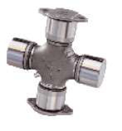 Proper greasing of the U-joint is essential. Make sure grease purges from all four locations.