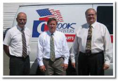 Cook Brothers is owned by (from left to right) Bob Seyerlein, vice president of sales; Michael Venuti, vice president of operations; and Henry Cook, president.