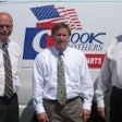 Bob Seyerlein (left), vice president of sales; Michael Venuti, vice president of operations; and Henry Cook, president, constantly check in with customers to make sure Cook Brothers is meeting their needs.
