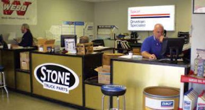 Stone Truck Parts invests heavily in training to try to achieve 100 percent customer satisfaction.