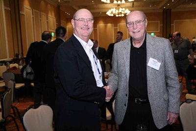 Don and Wayne Keller, formers owners of Keller Truck Parts, were honored as Hall of Fame inductees. Photo Credit: Ben Zimmerman, ben@swphotovegas.com.