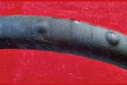 Blistering occurs when a hose is incompatible with the fluids that flow through it.
