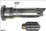 Figure 3: This photo shows typical secondary damage caused by the input shaft being driven by the vehicle and flailing around due to lack of restraint.