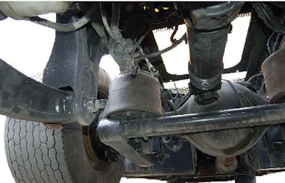 The key components of a suspension maintenance program are the same regardless of the vehicle’s application. Fittings are greased, bushings are inspected and fasteners are tightened.