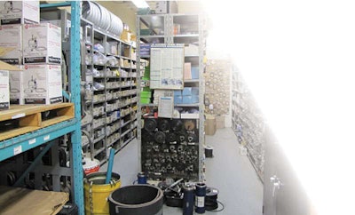 When adding inventory to an already stocked warehouse, it’s important to have an organized plan so every part remains accessible and easy to find.