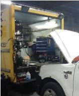 Air compressors are a key tools on mobile maintenance vehicles because technicians will not have the benefit of the shop’s air supply.
