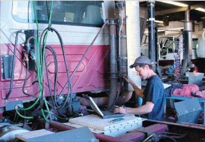 Diagnostic software allows service providers to access an engine’s computer and uncover what is prompting the vehicle’s emissions fault codes to activate before making a repair.