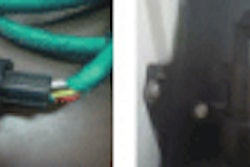 Preventable damage caused by non-angled storage.
