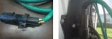 Preventable damage caused by non-angled storage.