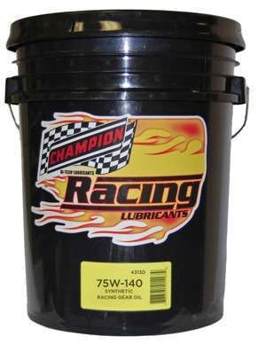 Champion Oil has introduced its new Synthetic 75w-140 Racing Gear Lube. Purpose-built for high-performance and racing applications, Champion’s new gear lube is engineered for both gasoline and diesel vehicles and also is excellent for other severe duty ap
