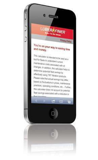 Luber Finer Oil Filters Has Announced The Launch Of Its New Oil Filter Time Release Technology (trt) Value Calculator Mobile Website