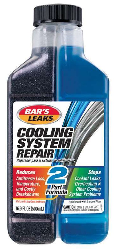 Bar’s Leaks Introduces Its New Cooling System Repair, Which Is Designed To Stops Coolant Leaks And Antifreeze Loss, Prevent Overheating And Correct Other Cooling System Problems To Protect Against Future Breakdowns And Costly Cooling System Repairs