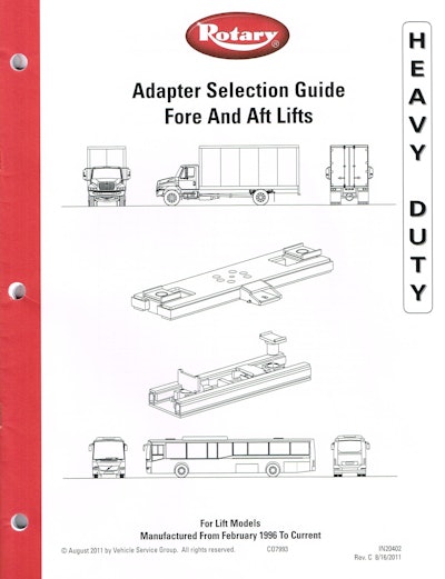 Rotary Lift Has Introduced A Guide To Help Service Providers Identify Which Lifts Should Be Used During Service Operations