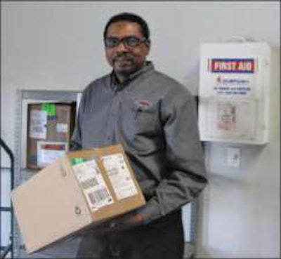 Having an accessible first-aid kit, like the one seen here at Betts Spring, is a necessity in your workplace. Employees must be able to treat minor injuries when they occur.