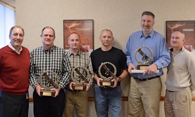 Pictured in the photo from left to right are: Monte Gulick, Stan Johnston, George Lundgren, Bob Jaixen, John Macrander and Dan Schulte.