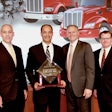 Darrin Siver, PACCAR Parts General Manager and PACCAR Vice President; Frank Anglin, Western Peterbilt – Spokane; Bill Kozek, Peterbilt General Manager and PACCAR Vice President; and Tony McQuary, PACCAR Parts General Sales Manager.