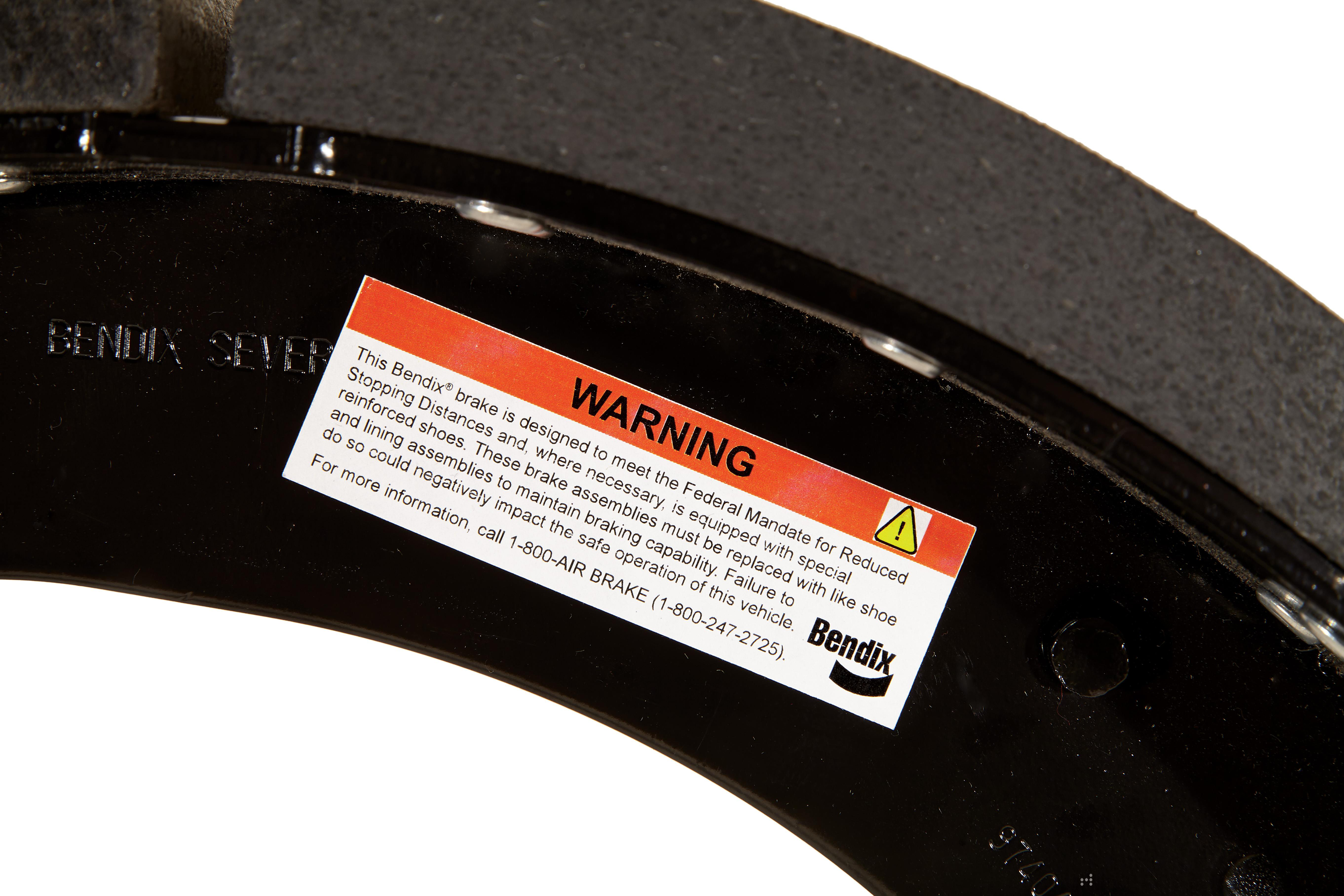 Bendix Brake Label