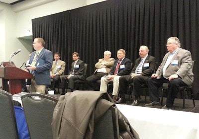 Right to Repair panelists await their discussion during TMC’s study group session Wednesday in Nashville.