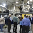 Students gather for a dynamometer presentation during a previous TMD Friction training course.