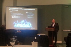 WheelTime President and CEO Mike Delaney presents information about the company’s new efforts in the dual-fuel natural gas market Sunday, March 10 at TMC’s annual meeting in Nashville.