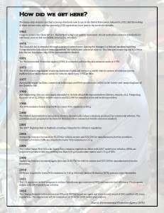 A COMPREHENSIVE TIMELINE OF THE UNITED STATES AIR QUALITY MOVEMENT.