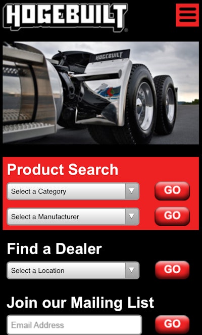 Hogebuilt mobile site