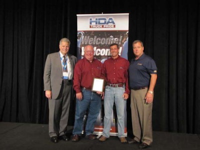 Pictured: Mark Willis, HDA Truck Pride; Bobby Willingham & Alan Davenport, owners of Davenport and Willingham; Edward Neeley, Truck Supply Company of South Carolina, sponsoring member.