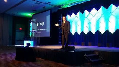 Stan Slap speaks at the PPG MVP Business Solutions Conference Monday in Palm Desert, Calif.