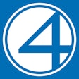Fantastic Four Logo (blue And White)