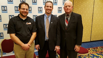 Award winners (from left): Jim Lucas, Matthew Forner and John Minor.