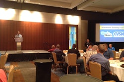 GenNext President Ian Johnston of Harman HVS speaks at the Opening Session of the GenNext, CVSN Distributor Training Expo Saturday in Atlanta.