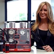 Redline Executive Vice President Alex Parker with the company’s new leak detection product.