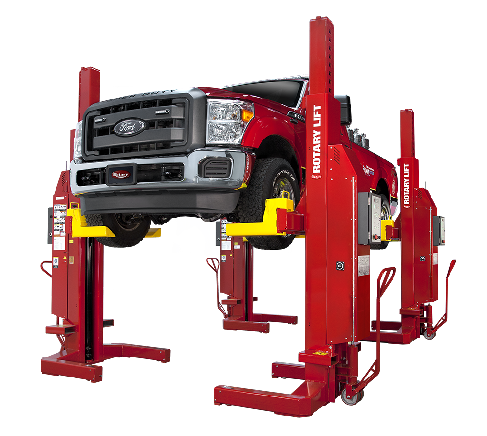 Rotary Lift Mobile Column Lift with New Battery Charger