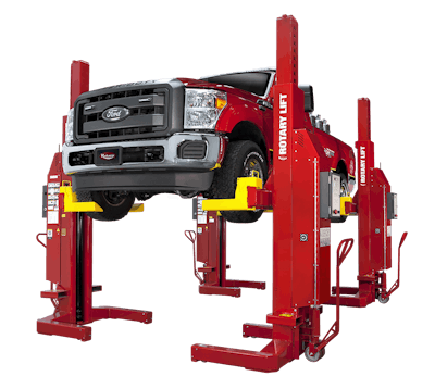 Rotary Lift Mobile Column Lift with New Battery Charger