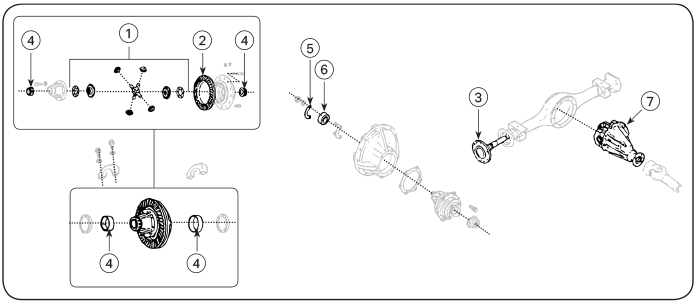 World American diff components