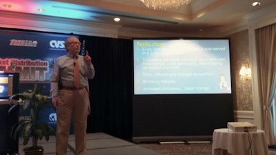 Donald Cooper speaks at the 2016 CVSN Aftermarket Distribution Summit Monday in Vancouver.