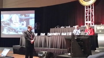 From left: Darry Stuart, Kevin Willis and Doug White speak on corrosion Wednesday at the TMC fall meeting in Raleigh, N.C.