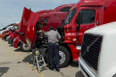 When temperatures drop, coolant marketers say moving from a 50-50 to 60- 40 ethylene glycol to water mix provides lower freeze point protection. (Photo courtesy Prestone Command)