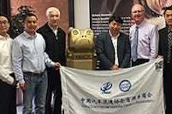 Members from the China Commercial Vehicles Dealers Association and ATD staff visit Baltimore Potomac Truck Centers in Linthicum, Md., on March 28, 2017.