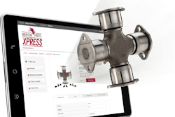 Meritor E-Commerce Site on Tablet
