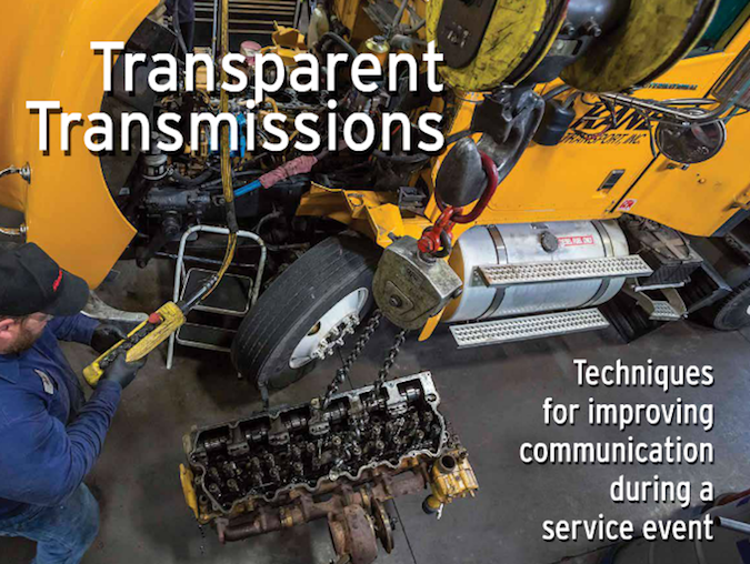 Semi truck transparent