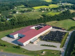 aerial view of CIMC's new facility