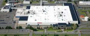aerial view of kenworth plant in renton