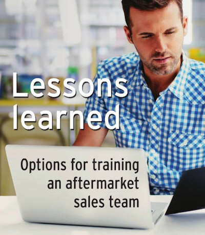 Training an Aftermarket Sales Team Infographic