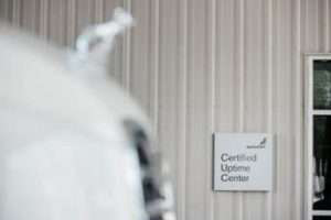 certified uptime center sign