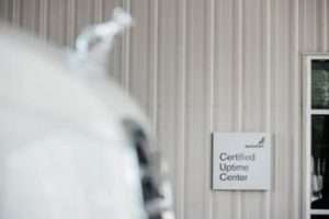 certified uptime center sign