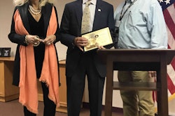 Award being received