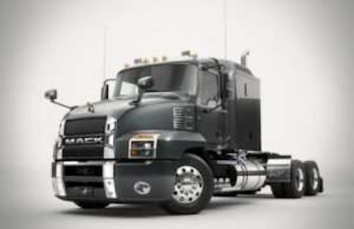 new mack on highway tractor