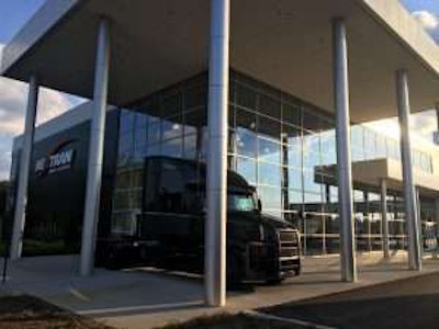 Nextran served as a staging area for a small fleet of Mack Anthem tractors, along with a redesigned Mack Pinnacle and Mack Granite, as the trucks made their way from Allentown, Pa. to Atlanta for the North American Commercial Vehicle Show next week.